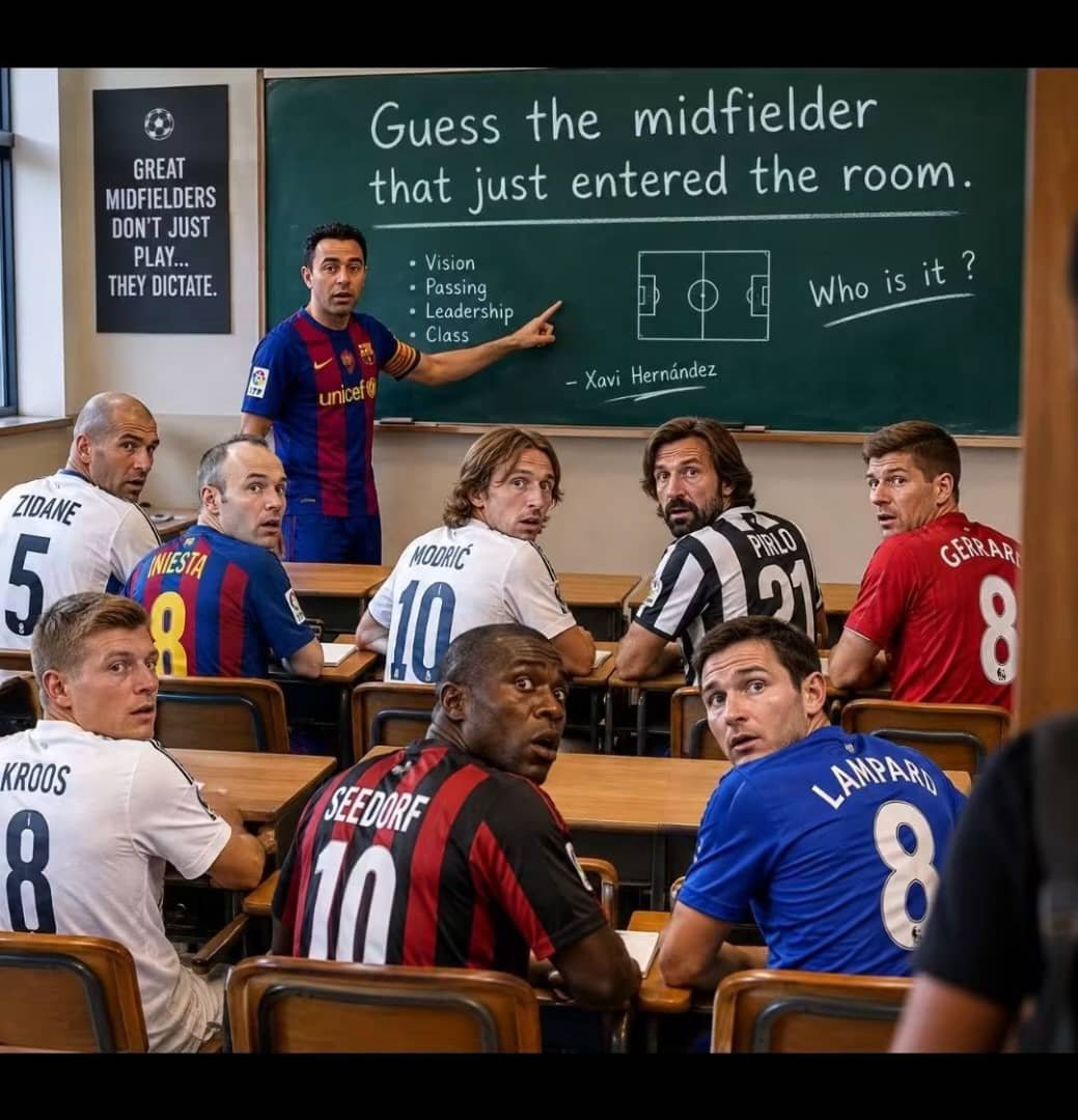 RayToluAyo's tweet photo. Which midfielder entered the room? https://t.co/2DCJPkAAcl