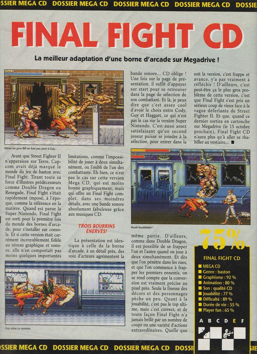 AllmightoFranky's tweet photo. Après la machine on passe aux jeux disponibles sur le #MegaCD,et à part exceptions c'était pas fou fou du tout!L'excellente version de #FinalFight,#JaguarXJ220,le ridicule #BlackHoleAssault,#ThunderHawk,#WolfChild et on finit par #RoadAvenger que j'aimais bien! 2/5 https://t.co/fMkTolATjD