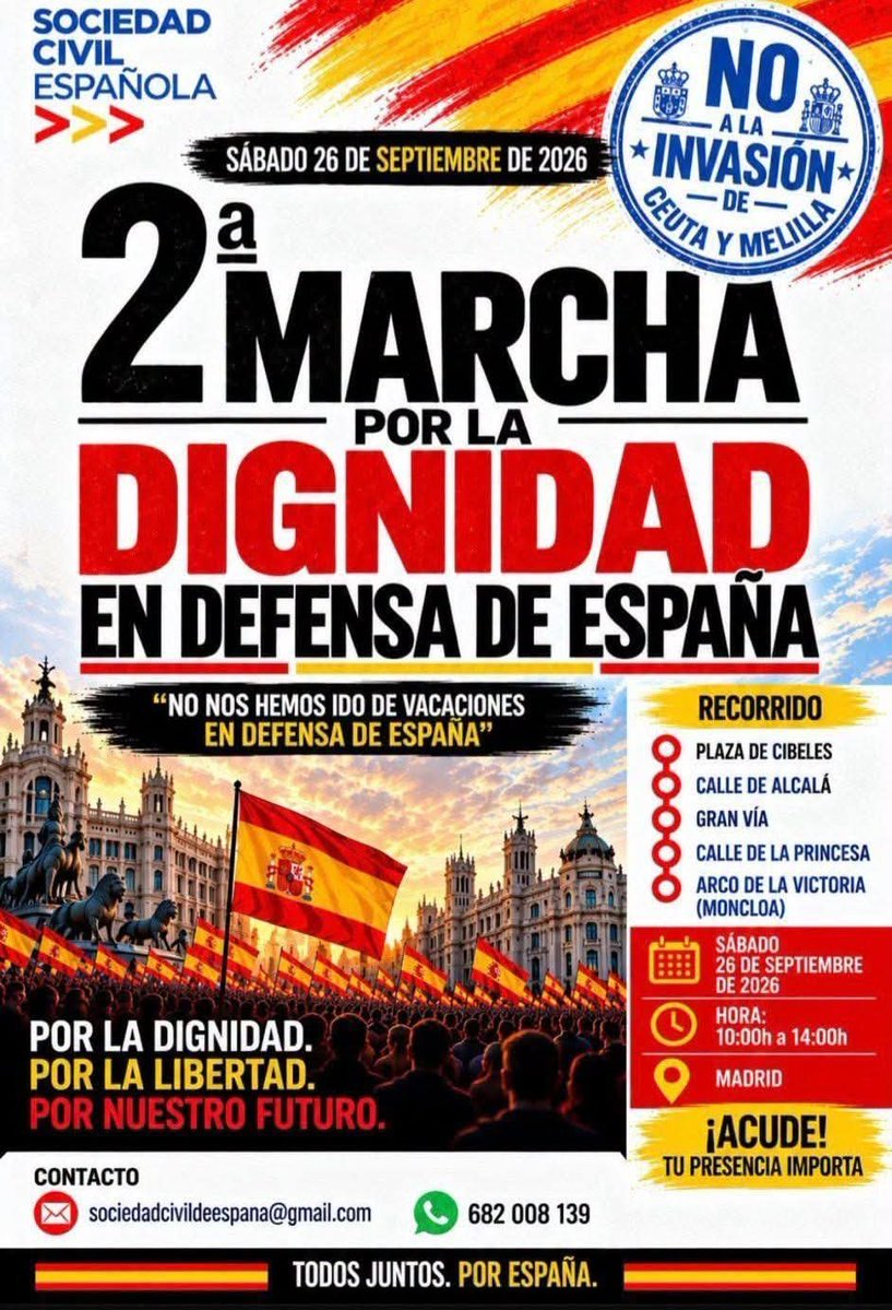 AchCavite's tweet photo. ¡Ceuta no se vende!
La asociación cultural Héroes de Cavite se adhiere a la "Segunda Marcha por la Dignidad en Defensa de España"
En solidaridad con Ceuta y en defensa de la soberania nacional https://t.co/5d5FZ6fW8p
