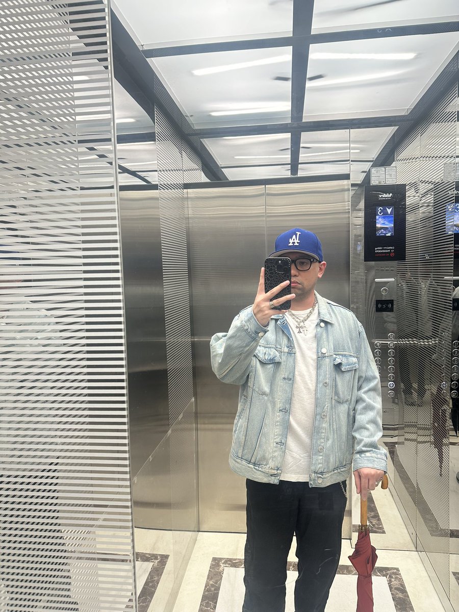 Iamkoikee's tweet photo. Elevator Fit for Rainy Sunday 09132026
LA Dodgers Fitted by @NewEraCap 
Denim Trucker Jacket, Relaxed Fit Tee, Relaxed Black Chino Pants all by @hm @hmphilippines 
@adidas Adistar Control 5 Metallic Silver
#TheGuyInTheElevator #HM #HMPH #Adidas https://t.co/8PdQizww5k