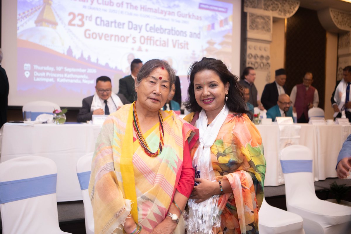 RCTH_Gurkhas's tweet photo. 23rd Charter Day Celebrations and DG's Official Visit to the Club concluded on 10 Sep 2026.
#DGVisit #RotaryInternational #RID3292 #RCTheHimalayanGurkhas #ServiceAboveSelf #CharterDay #CreateLastingImpact https://t.co/5w3YNDSEKt