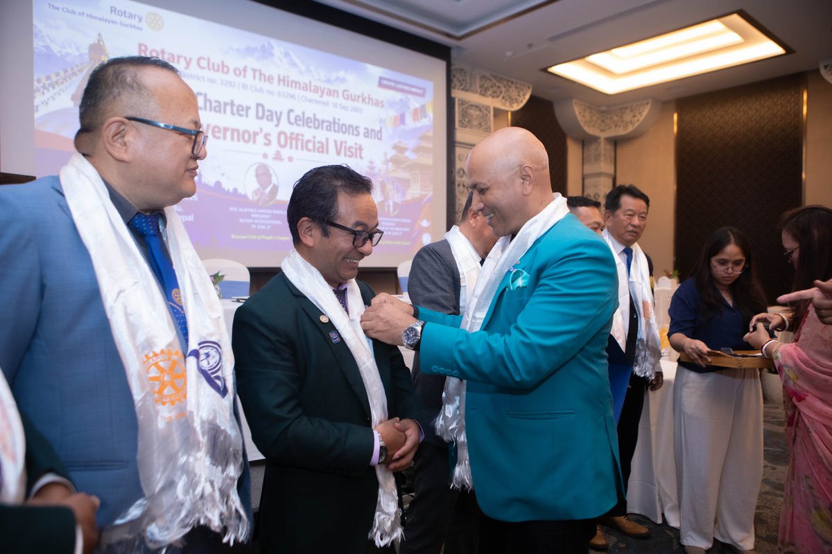 RCTH_Gurkhas's tweet photo. 23rd Charter Day Celebrations and DG's Official Visit to the Club concluded on 10 Sep 2026.
#DGVisit #RotaryInternational #RID3292 #RCTheHimalayanGurkhas #ServiceAboveSelf #CharterDay #CreateLastingImpact https://t.co/4DpILeY30x