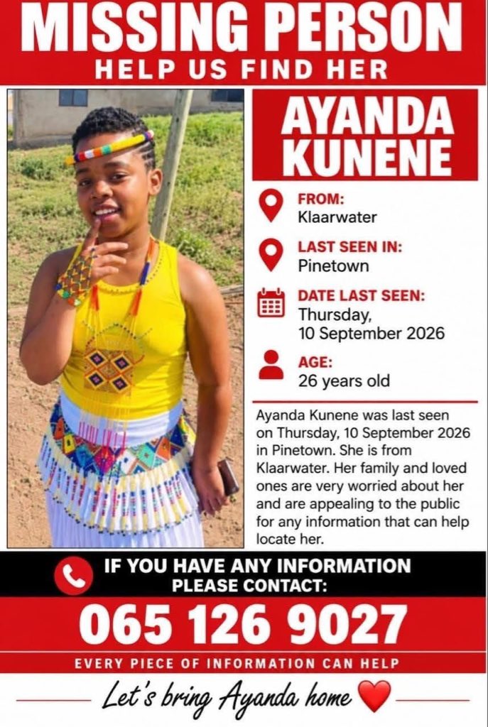 BennieSonamzi's tweet photo. She is still missing, please repost until she is found https://t.co/MwTv6112bE