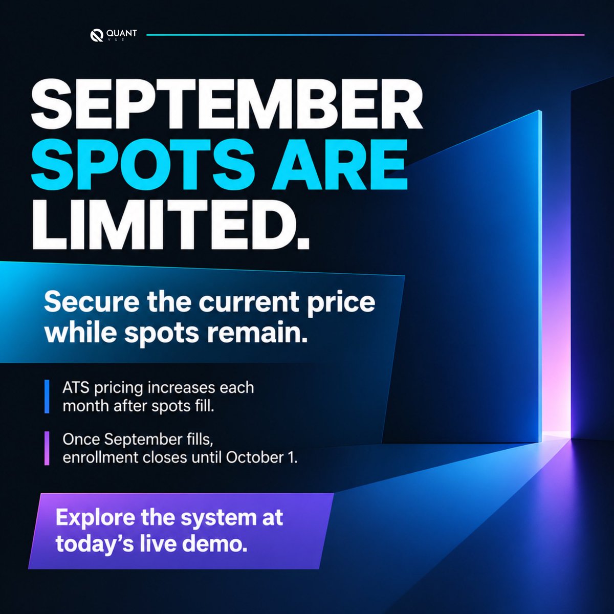 getquantvue's tweet photo. Interested in our Automated Trading Suite? Learn more about the whole system TODAY inside our FREE live demo webinar ➡️ https://t.co/0MDRSYATe3 https://t.co/vcW3DEYbDQ