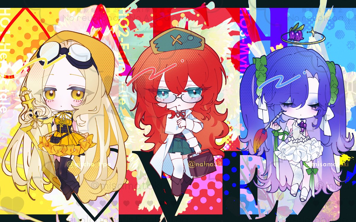 misamatoki's tweet photo. 修正して上げなおし！
♡VEЯ💙HO3と自陣💛❤️💙

▼リンク先【♡VEЯ　現行未通過✖】立ち絵差分なので自陣は○
  https://t.co/njSJHuFuXe https://t.co/rmWVkY6S6j