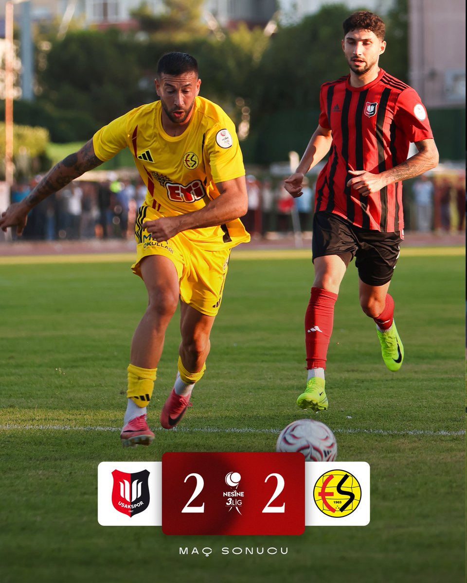 Eskisehirspor's tweet photo. Maç Sonucu |  Uşak Spor A.Ş 2 - 2 Eskişehirspor’umuz https://t.co/hbZjSbDKWW