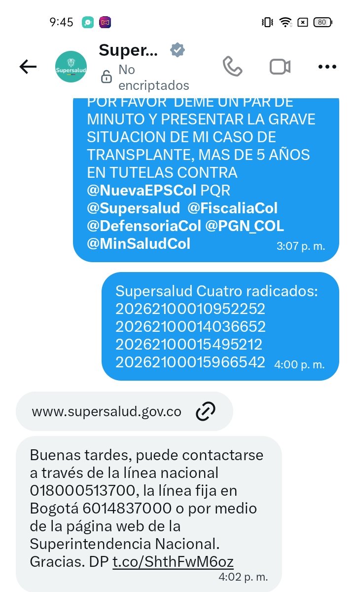 SpiralOpen999's tweet photo. @jrestrp @ABDELAESPRIELLA NO DAN CIRUGIA, LA OFTALMOLOGA EXAMINA Y DE NUEVO HACE BUROCRACIA PASEO DE LA MUERTE,  HAY UN TRANSPLANTE!! @GodoyMariaA_ , TUTELAS DE MAS 5 AÑOS @RobertoSolanoN @NuevaEPSCol, @FiscaliaCol @DefensoriaCol @PGN_COL @MinSaludCol @Supersalud CANCELA PQR SIN CIRUGÍA NEGLIGENCIA TOTAL https://t.co/JUxHNMVk2F
