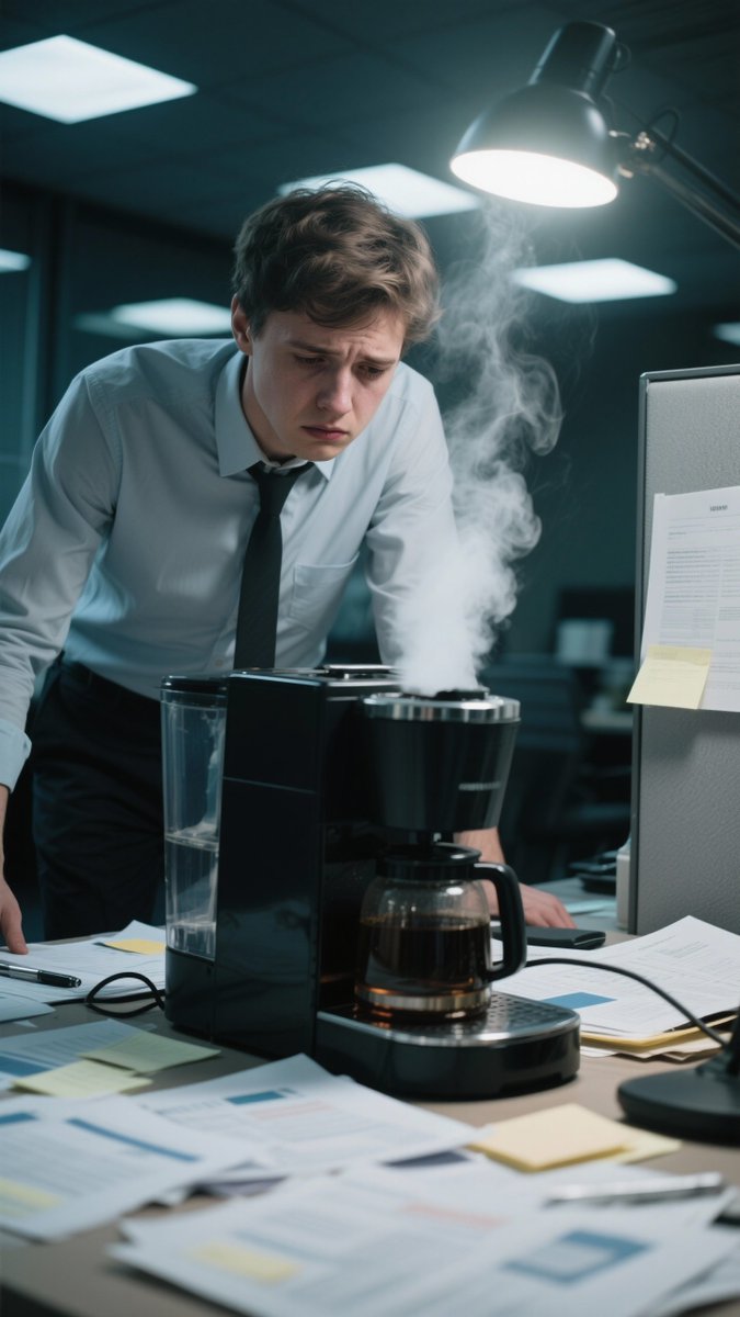 ErnestoMerzm's tweet photo. When my intern tried to "optimize" the office coffee machine settings and made it pour out like a firehose instead of a sip. Now we all know "Ctrl+Z" works for more than just Excel.， https://t.co/vgTcitnyJj
