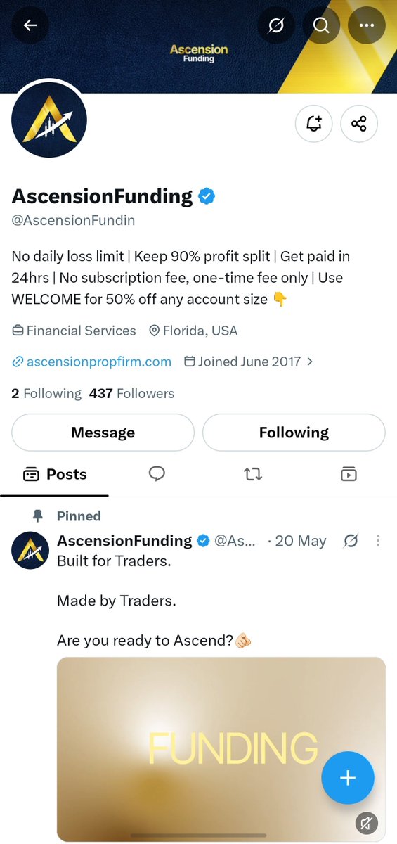 forextrade2ax's tweet photo. @Tuckercalsonfx @AscensionFundin @TomWilliamsFx @MusabTradar @Zenithpulsefx Appreciate everything about this bro 👍 https://t.co/LtmbfoU6wX