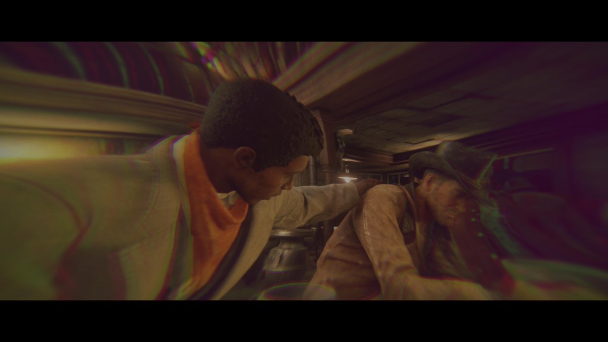 RuiOfTheDead's tweet photo. Favourite mission in RDR2? Getting shitfaced with Lenny right at the start. https://t.co/3Py1Wua7BD