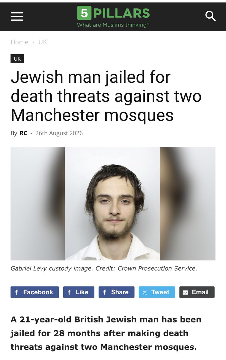 smile2jannah's tweet photo. Did you hear about Jewish man threatening to kill people at 2 mosques? 

Of course you didn’t. Why? 

It doesn’t matter. https://t.co/YNdYPctzzz