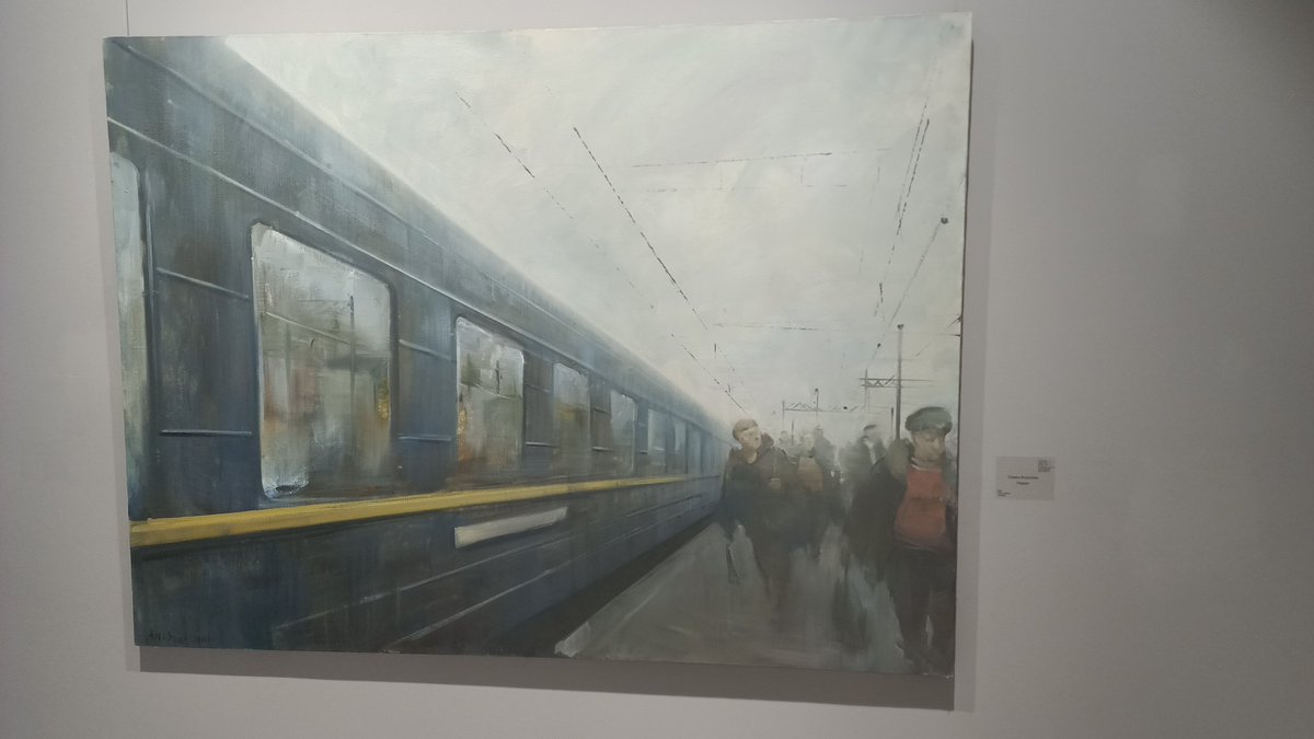 cybertoongoos's tweet photo. В Артстори совершенно великолепная выставка, которую делали как будто специально для меня - про железную дорогу + собрали всех моих любимых индустриальных пейзажистов: Мигачёв, Греков, Агроскин, Кабин https://t.co/FHe5XJZAKi