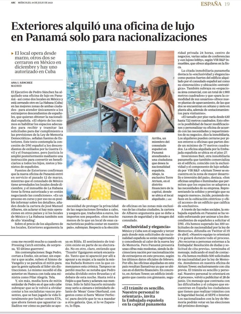 GuillermoRocaf1's tweet photo. #BRUTAL: OFICINAS DE LUJO para agilizar el PUCHERAZO con las NACIONALIZACIONES EXPRESS de @sanchezcastejon 👇⚠️😱

@jmalbares ha MALVERSADO millones de euros para financiar la compra de MILLONES DE VOTOS 🎯😡 https://t.co/tVn7aRQJ1S