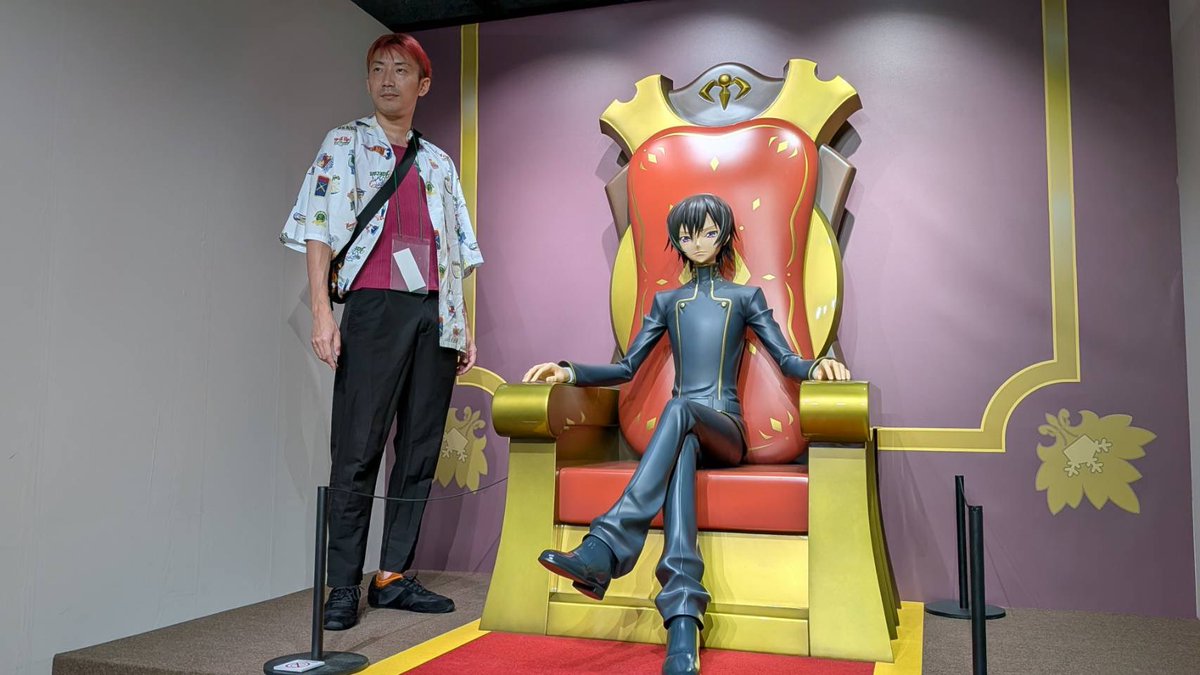 heyheyheipei's tweet photo. ギアス展で自認スザクになってきた😎 https://t.co/l5NQppAH0T