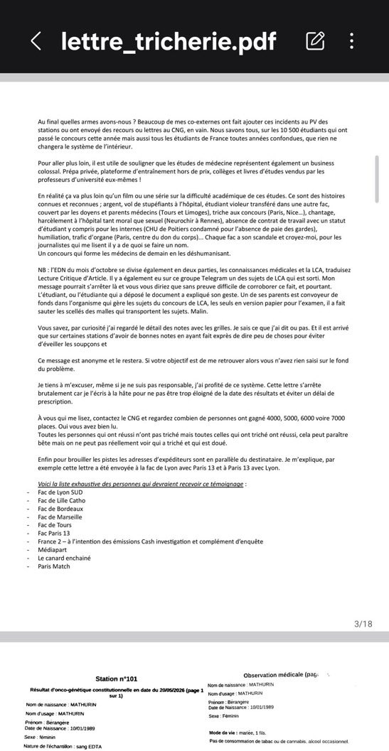 Dermatopoullos's tweet photo. Des fuites aux ECOS ? qui aurait pu prévoir ? @ANEMF ? Vous n’y pensez pas…  

Organisées dans des conditions hétérogènes, elles ne peuvent évidemment pas constituer une épreuve classante équitable. 

Avec de tels écarts de moyens, d’encadrement, d’examinateurs ou de confidentialité des stations, la performance mesurée dépend INÉVITABLEMENT de facteurs extérieurs aux compétences de l’étudiant

Tant que  l’équité, la standardisation nationale et la sécurité des sujets n’est pas garantie, les ECOS ne doivent pas faire partie d’un concours classant 
(Elles n’aurait jamais dû l’être)

Les ECOS sont injustes
