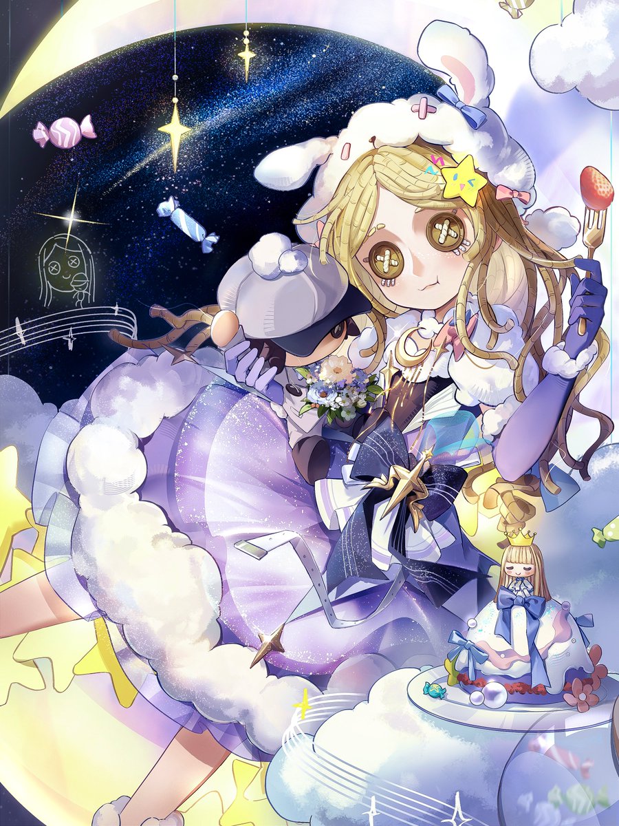 CharActerBunny's tweet photo. 负责了这次小女孩的生日图，谢谢大家喜欢🥺 https://t.co/noqpU764Yx