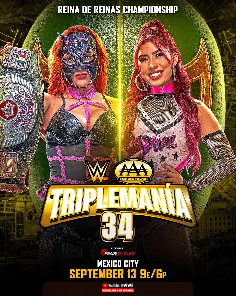 ladivacata's tweet photo. Huge congrats to mi sista, @Vaquerinfierno, on becoming the NEW Women’s Champion last night in Chile! 🇨🇱

Tonight, it’s my turn. I’m coming for the Reina de Reinas Championship! #AAATriplemanía https://t.co/XMxm0mnrMZ