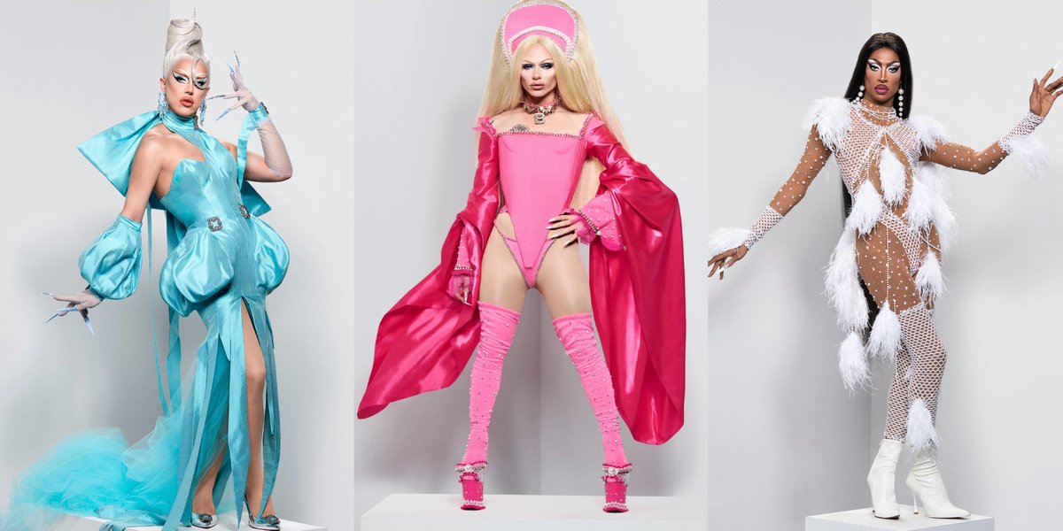 OMILLIMILLI's tweet photo. DRAG RACE UK ALL STARS 1.
A’Whora X Bimini X Tayce 👑👑👑

Saibam que isso aqui é equivalente ao Rolaskatox, só que do Reino Unido.
Não sei se as Queens de outras temporadas sobreviveriam a esse trio. E eu daria tudo pra vê-las nesse All Stars. https://t.co/kC0tz8VngU
