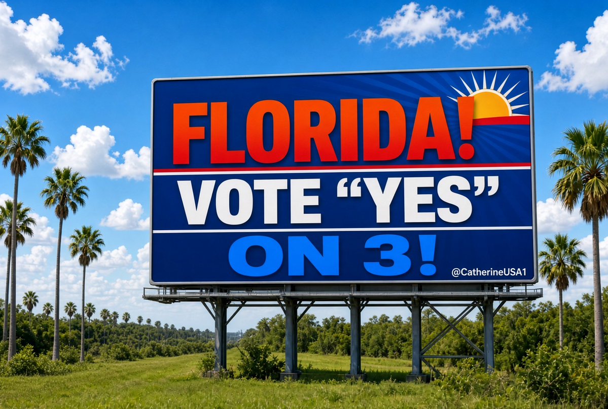 CatherineUSA1's tweet photo. TO ALL FLORIDIANS ... 
Let's reduce our property taxes in November! https://t.co/VJHCQAw45O