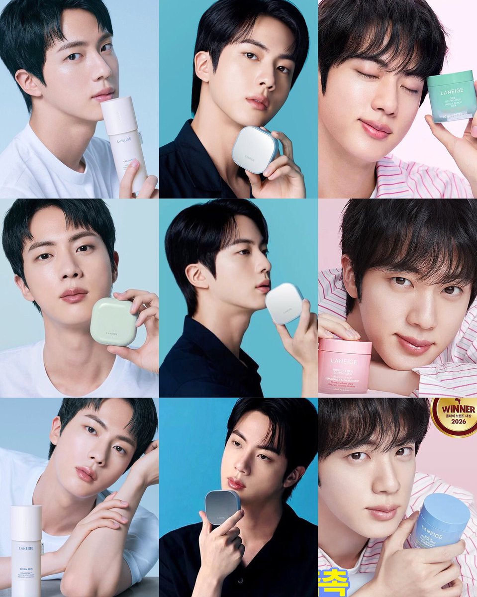 seokjinmylabsss's tweet photo. JIN LANEIGE GLOBAL AMBASSADOR 

2024                       2025                       2026 https://t.co/Gzwrf5PIp2