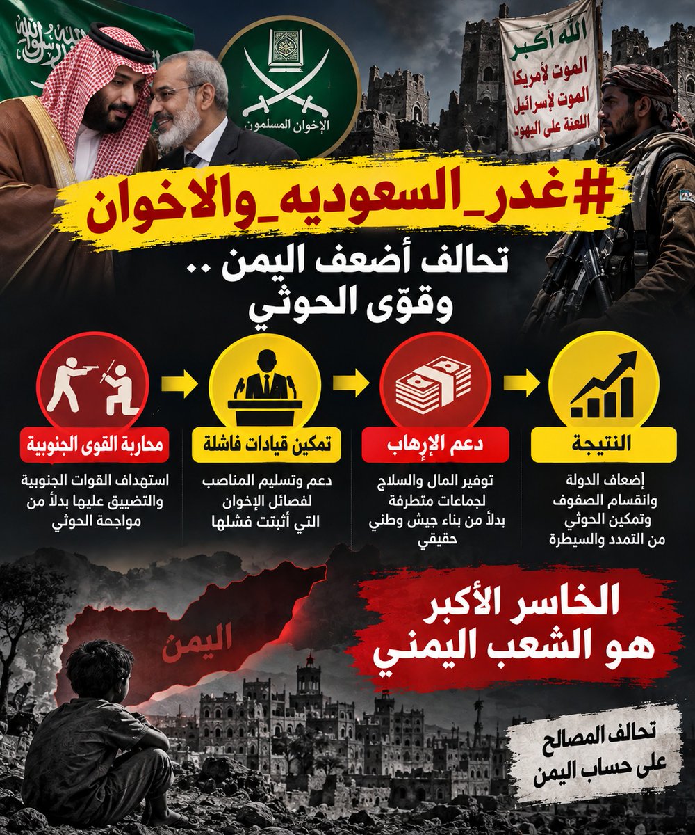 AAlwlyd99124's tweet photo. 4. من عدن إلى الساحل الغربي، ارتبطت مراحل من التقدم العسكري بقوات محلية تلقت تدريباً وتسليحاً وإسناداً من الإمارات. تقييم المرحلة اللاحقة يستوجب مقارنة مستوى التقدم قبل تصاعد الخلافات وبعدها.

#غدر_السعوديه_والاخوان
#اليمن
#السعوديه https://t.co/XigKLS70CF