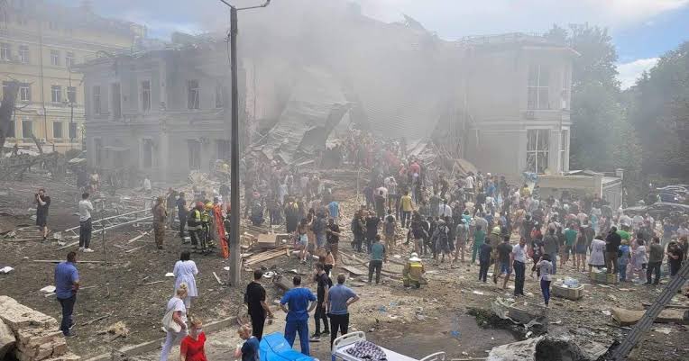 Frialum's tweet photo. >shopping mall in Kremenchug (27 of June, 2022) - 21 civilians have been killed

>Ohmatdyt Children’s cancer hospital (8 of July, 2024) - 2 civilians have been killed, dozens were wounded 

> “Nova post” logistics hub (21 of October, 2023) - 1 civilian have been killed, multiple wounded. 

> Retirement home in Sumy (19 of September, 2024) - 1 civilian have been killed, multiple wounded. 

And I can name thousands of other civilian targets they’ve hit since the full-scale invasion. 

So this “now we’re hit everything because they’re actively defending themselves” is just a narrative for stupid and ignorant people with memory of a goldfish.