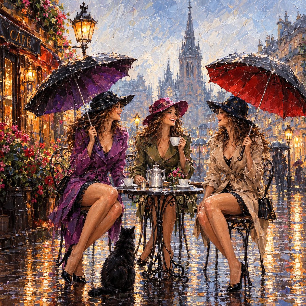 EmmaCarlos8p5's tweet photo. Paris in the Rain ☔️✨

#ParisArt #ImpressionistArt #RainyDay #ParisianStyle #CafeCulture #DigitalArt #AIArt #FantasyArt #RomanticArt #ArtOfTheDay #WomenInArt #XArt https://t.co/JlD7KZ3xK6