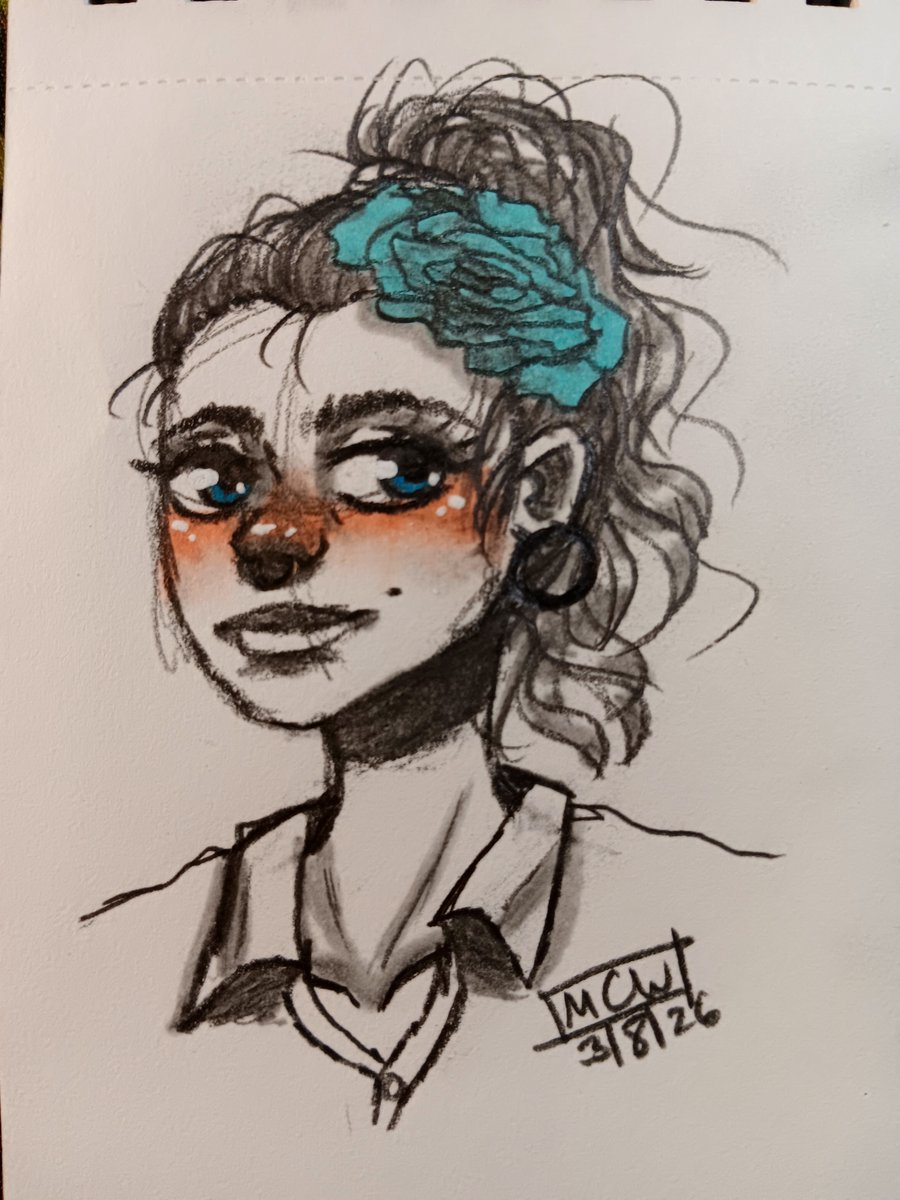 melon3803's tweet photo. i drew a lot of the same stuff this year huh? lmao
#art #traditionalart #sketch #sketchbook #illustration‌‌ #portrait #mixedmedia #girl https://t.co/dmfhTGLUHr