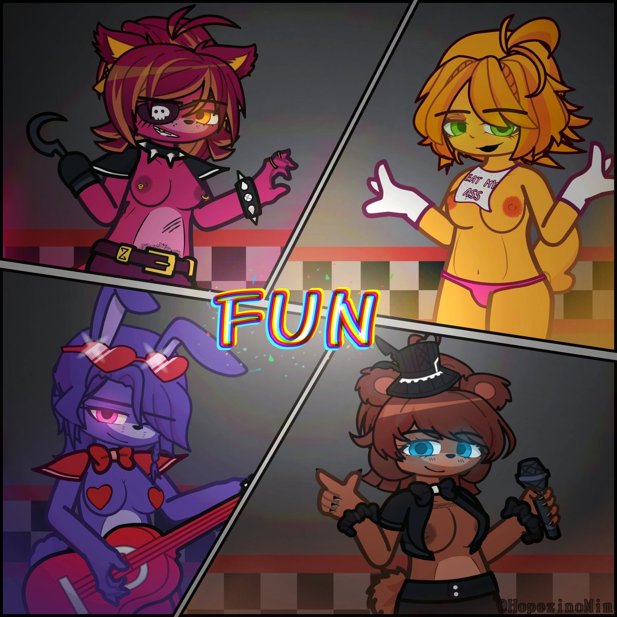 HopezinoMim's tweet photo. Good old band🎸

FNAF 1
#gachansfw #gacha34 #gachansfwcommunity #gachar34 #gachanude #gachafnafnsfw https://t.co/eS9om3NSx0