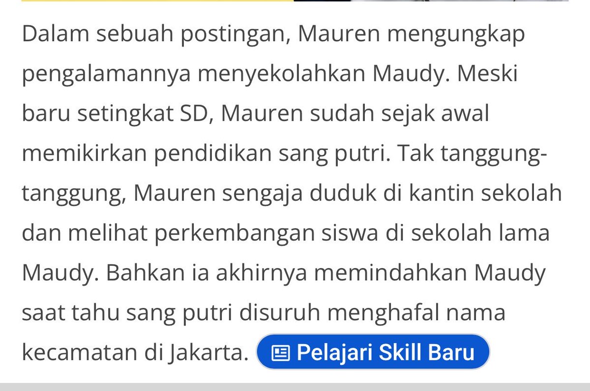 irajenar's tweet photo. Jangan kaget kalo maudy setone deaf itu. perkara hapalin nama kecamatan saat SD aja mamanya langsung mutusin pindah sekolah https://t.co/MPtscWSt0n