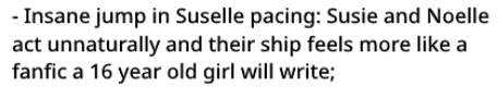 1_Difference_1's tweet photo. @Rodrius_ The only thing I can kinda agree with. Susie and Noelle's sutuation really developed too quickly and took most of the screen time outside of the Dark World. It felt rather unnatural as progression since Susie showed little romantic interest in Noelle before. https://t.co/t0Jv2c30M2