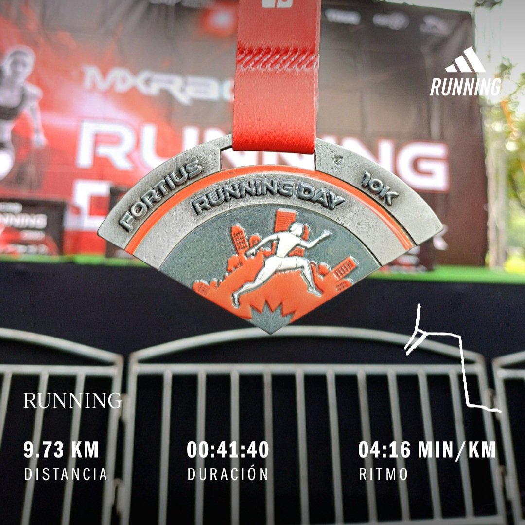 juliobikerun555's tweet photo. Y se llegó a la última del serial #RunningDay 🗓🔴🏃💨 3/3 y arreeee con sus #10K cerrando con el poder #Fortius 🎖👊. #MXRace @yoelegicorrer1 @Comunirunners @logrartusmetas @MeEncantaCorrer @CorroAMiPaso @ManicomioRunner @SumandoKMx @CanalRunning @EntreRunners @AquiYaSeCorrio https://t.co/gt7wsjNEbr