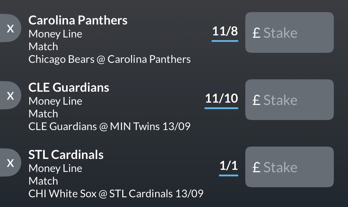 EnglishSoxColin's tweet photo. @SamR33v3s @marieazyyy Might do a self harm treble.

(Personally don’t care about the Bears game) https://t.co/MD05bpe8Zd