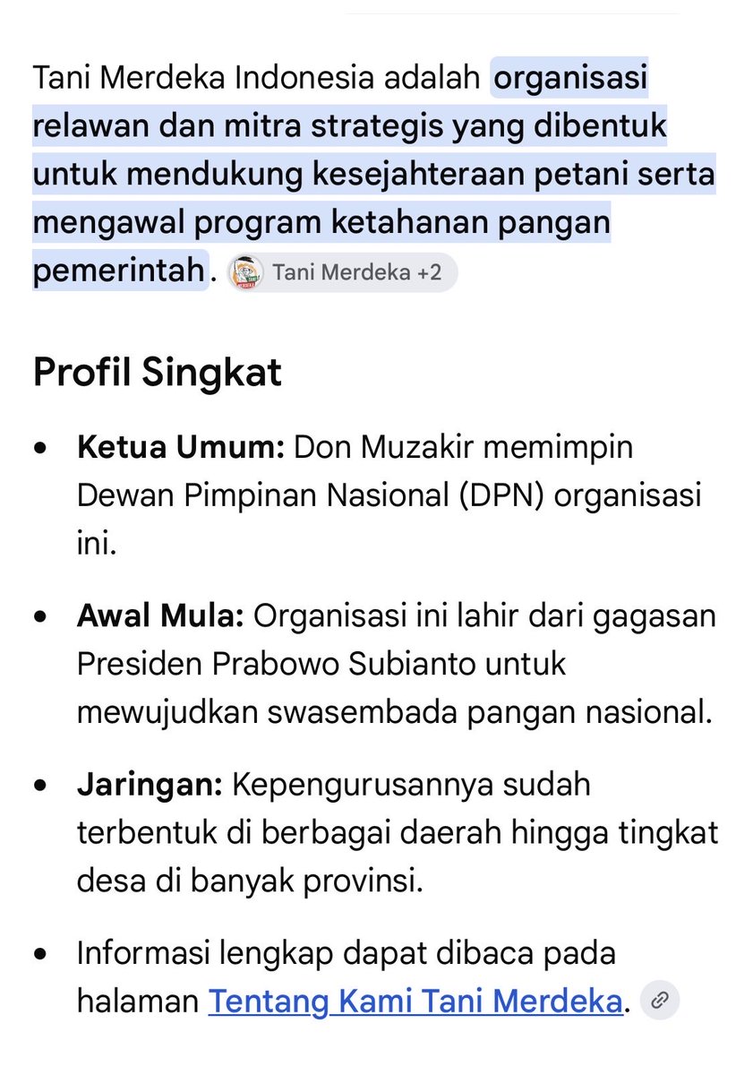 widitamap's tweet photo. @pw_gun Semoga saya salah. 

Silahkan dicari Tani Merdeka Indonesia dan apa posisi Sudaryono di sana. Sudah bisa ditebak siapa saja yang boleh jualan di marketplace itu 😁 https://t.co/QPVVyqoRXT