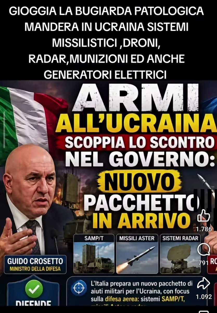 nocensuraverita's tweet photo. Dovete andartene tutti a casa criminali ,la benzina a 2,20 e il gasolio a 2,50 e ste 💩 @GiorgiaMeloni @GuidoCrosetto @Palazzo_Chigi pensano ad inviare ancora armi e soldi al ladro terrorista di Kiev ,invece di pensare agli italiani ,e voi merde @Montecitorio siete tutti daccordo https://t.co/6CNs4xSqlx