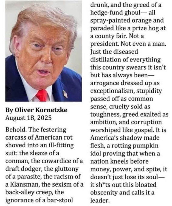 LIBERALAF4EVER's tweet photo. There will never be a better description of this deranged monster... https://t.co/8mj2X4YJxy