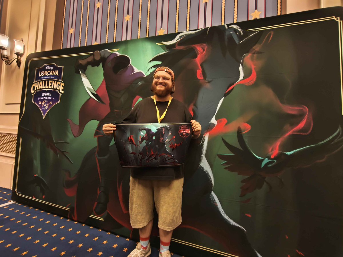 ekhis_lorcana's tweet photo. What a weekend it was !
I met great people and I had some of the most beautiful and tense games of Lorcana I ever played 👌🏼
I never would have expected to get 23rd place with a 6/3 run. RP was a great choice after all ❤️💜 https://t.co/RENm2csChN