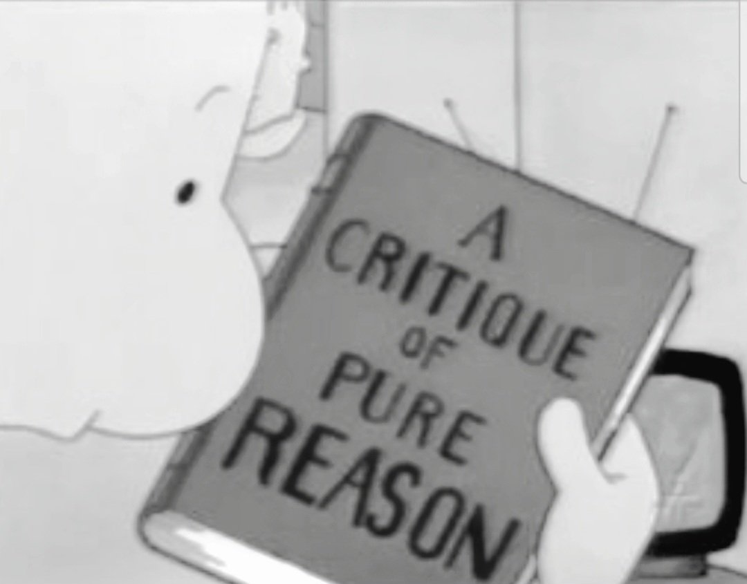 aufgehenderRest's tweet photo. Doug and Kant’s Critique of Pure Reason. https://t.co/9LsYac9bHE