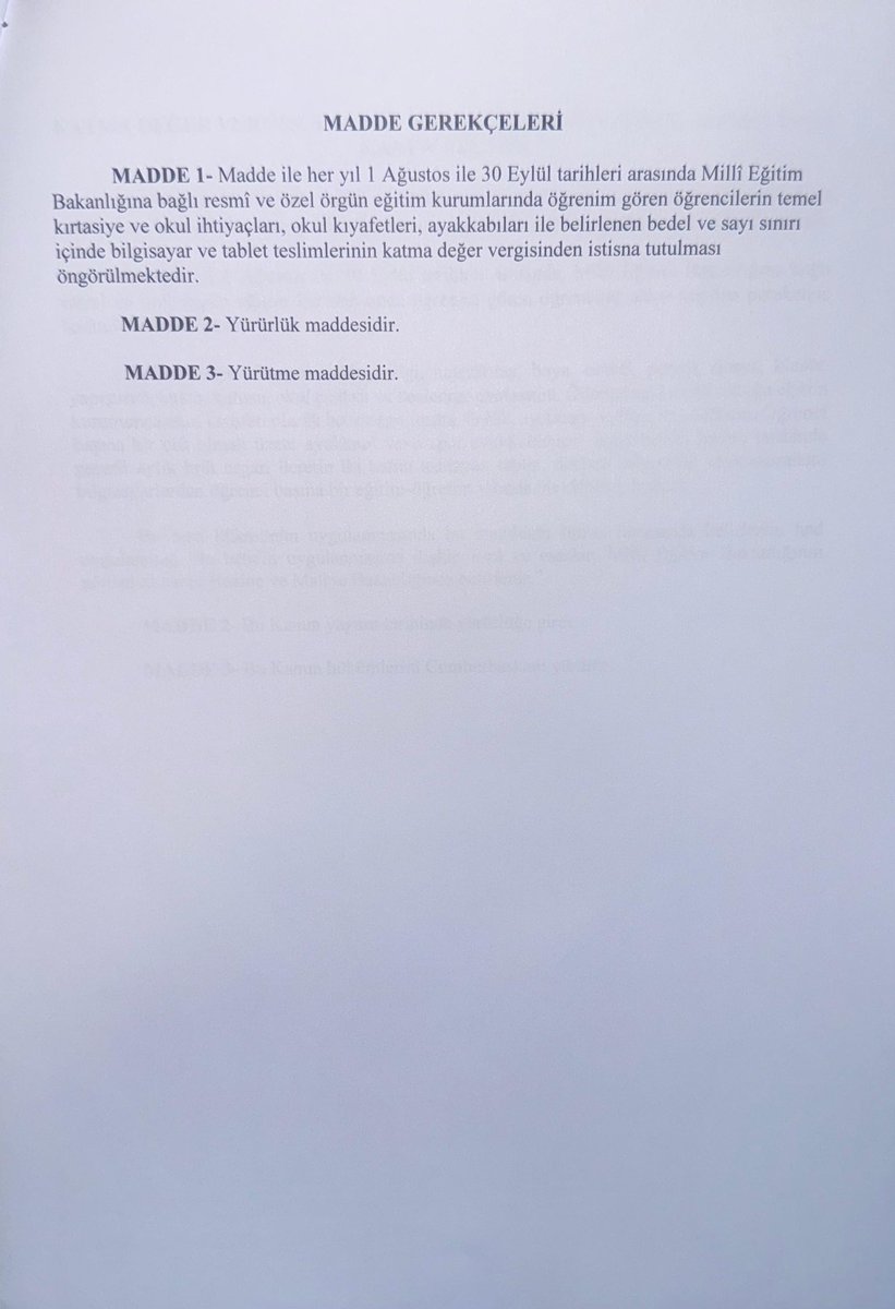 MTanal's tweet photo. Her yıl 1 Ağustos–30 Eylül arasında öğrencilerimiz için alınan kırtasiye malzemeleri, okul çantası, kıyafet, ayakkabı ile belirli sınırlar içindeki bilgisayar ve tabletlerin KDV’den muaf tutulması için kanun teklifimizi TBMM’ye sunduk.

Eğitim haktır; öğrencinin defterinden, kaleminden, ayakkabısından vergi alınmamalıdır. İktidarı, ailelerin okul masrafını azaltacak teklifimize destek vermeye çağırıyoruz.

@ankahabera