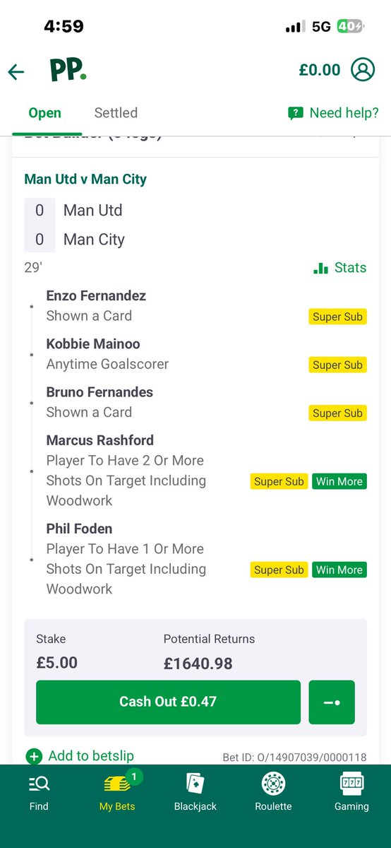 thomasthfc1's tweet photo. @paddypower why do I still have a cash out when Foden has been sent off? https://t.co/nltNJbuo4c