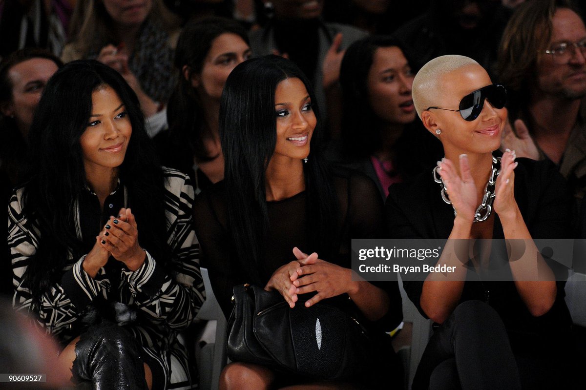 nae__paris's tweet photo. Amber Rose, Ciara and Amerie attending the Nicole Miller Spring 2010 Fashion Show (2009) https://t.co/zpeo6x8tWJ