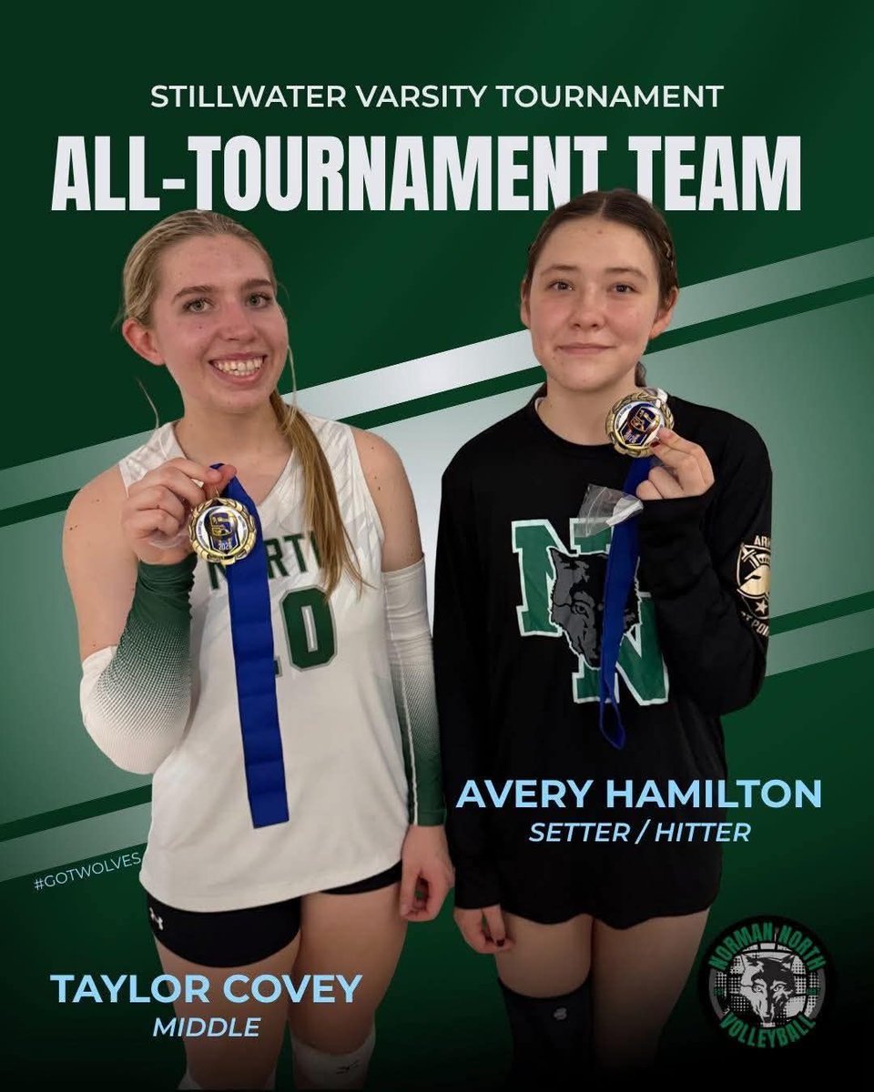 ndnsports's tweet photo. Congrats to Taylor Covey (Citizen Potawatomi Nation) and Avery Hamilton (Kickapoo tribe of Oklahoma), out of Norman North High School in Oklahoma, for both earning all tournament honors at the Stillwater Invitational volleyball tournament this weekend
#NativePreps #CBPN #Kickapoo https://t.co/le0gBn69fB