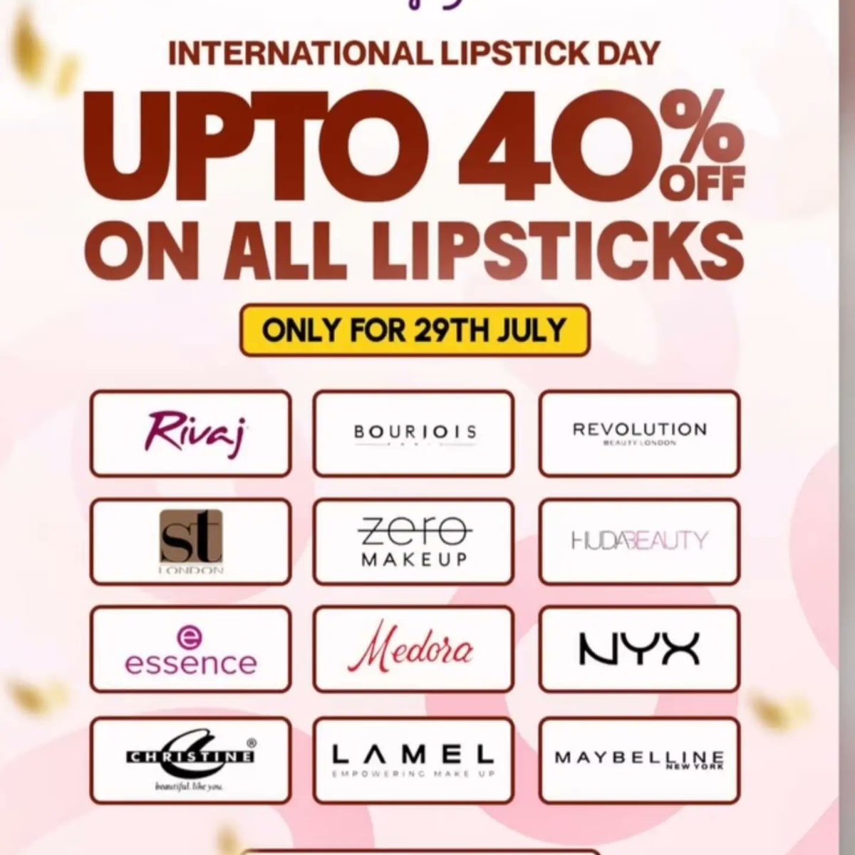 perfrobor2001La's tweet photo. 40% off all lipsticks! Discover your favorite shades and refresh your makeup collection for less. Limited time only—shop now. https://t.co/mBcXj2KEZh