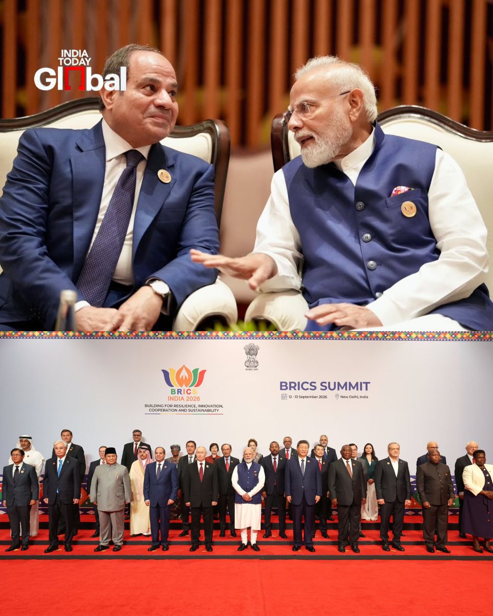 ITGGlobal's tweet photo. PM Modi met Egyptian President Abdel Fattah El-Sisi at the BRICS Summit.
The two leaders discussed regional issues and the growing friendship between India and Egypt.
#PMModi #Egypt #ElSisi #BRICS #IndiaTodayGlobal https://t.co/EJ13PJGQ6S