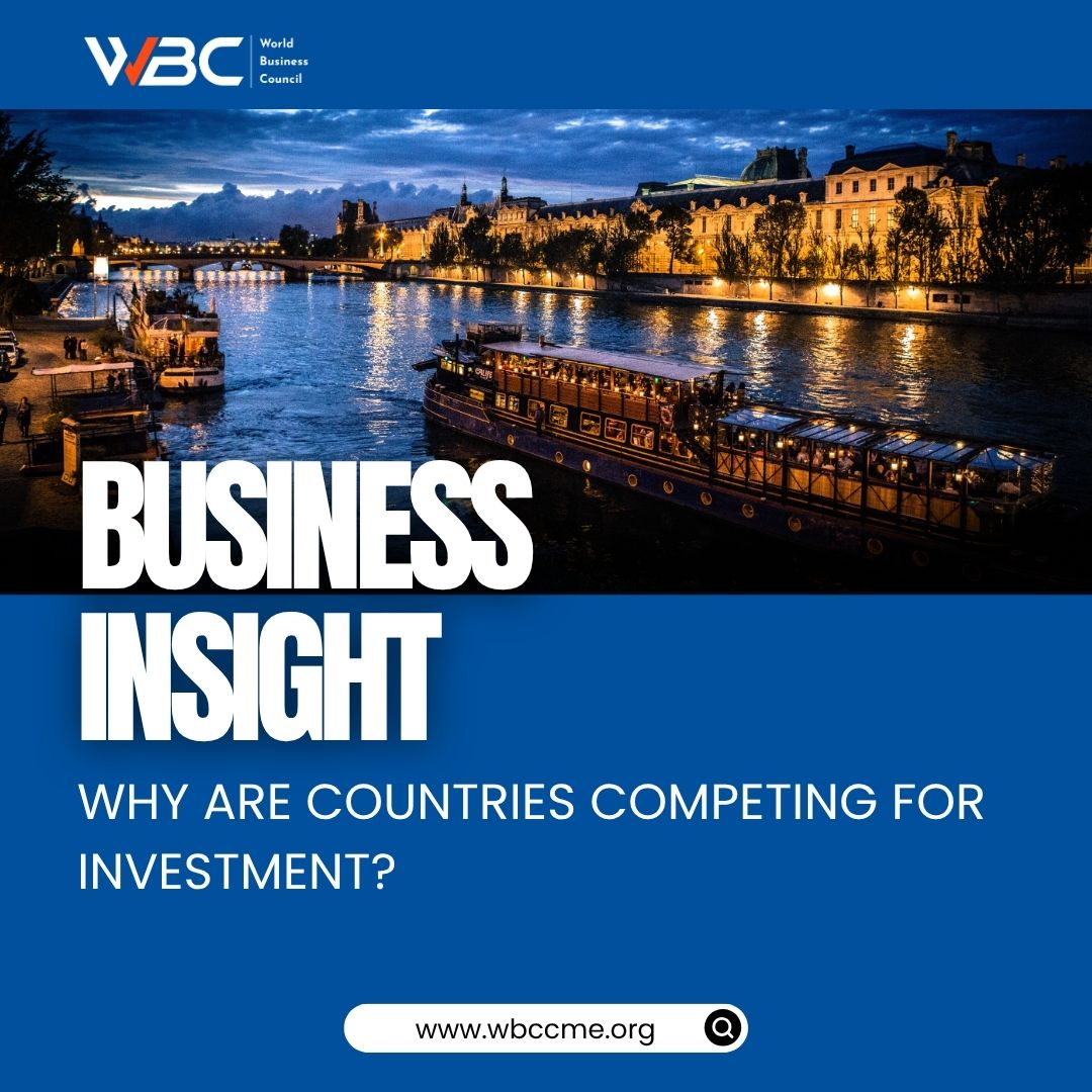 WBCCME's tweet photo. 💰 WHY ARE COUNTRIES COMPETING FOR INVESTMENT?

#Countries compete to attract foreign #investment because it can bring:
🏭 New #businesses & #factories
👷 #Jobs & #skills
💡 #Technology & #innovation
📈 #Economic #growth
🌍 Access to #global #markets

To attract #investors, countries may offer better #infrastructure, #skilled workers, #tax incentives and simpler #regulations.

The question for #investors is:
Which country offers the best environment for #investment?

#Global #competition for #investment creates #opportunities for both countries and #businesses.

#WBC #WorldBusinessCouncil #BusinessInsight #Investment #GlobalBusiness #ForeignInvestment