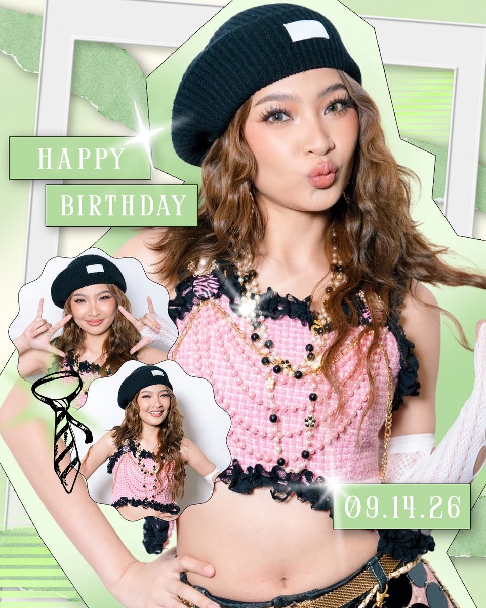 BINI_ph's tweet photo. Happy birthday to our ace, Colet! Wishing you all the happiness today and always! 🎂✨

Stay beautiful, inside and out! 💚 https://t.co/5p7K1S9ASL