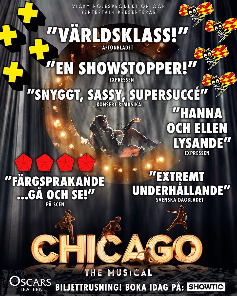 EdwardafSillen's tweet photo. En härlig höst! 
Min uppsättning av Chicago går på Oscarsteatern, vår musikalversion av ”Änglagård” går upp i Helsinki och på SäffleOperan, vår musikal ”Så Som i Himmelen” går nu upp i GBG, och Kardborreshowen som jag gjorde med Per Andersson fortsätter på turné.
🎭Live är bäst! https://t.co/vQuupNG1sf