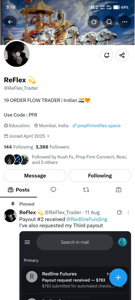forextrade2ax's tweet photo. @ReFlex_Trader @AscensionFundin @TradewithKrishu @Crxtrader @PropFconnect @HTU_FX Grateful for the opportunity. https://t.co/iX3lf66TZJ