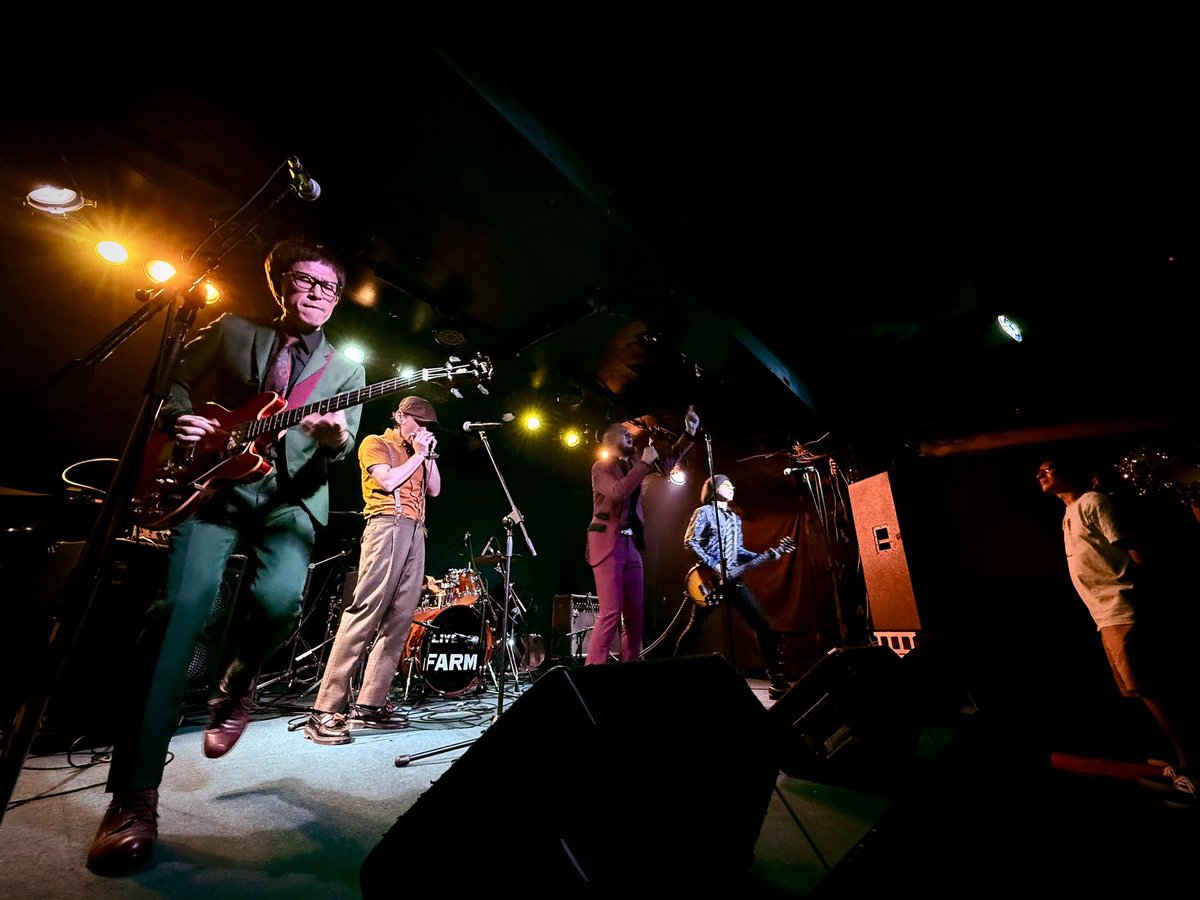 thePARIS_TEXAS's tweet photo. 2026.9.12『ROCK'N'ROLL LAYDOWN』@福知山STUDIO FARM 終了しました。
生きて返る事ができましたありがとー。

お写真はしのさん @shinoyesno 謹製。
こやってお写真眺めていると我々そんな悪くないバンドなんじゃないかとテレ出水テレ樹になっちゃう。 https://t.co/bK2TUwIetE