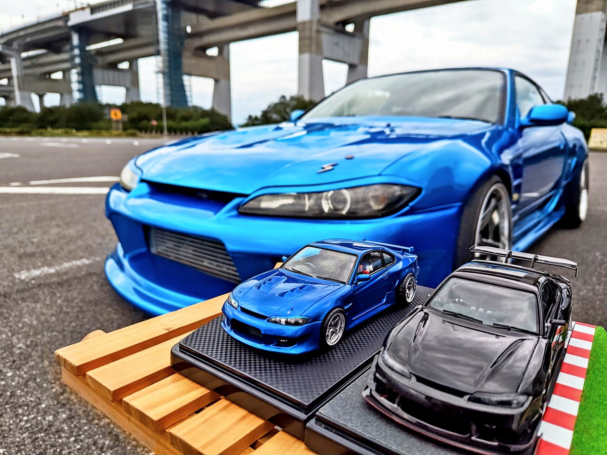 silvia300ps's tweet photo. 与島Nation参加された皆様お疲れ様でした！降水確率90%からのなぜか１滴も降らず…🤗　与島ではっしーほっしーおっちーwithヒロ&amp;よへ並べできました！神モデラーはっしーと並べられて悔いなし😇　#与島Nation　#与島 https://t.co/GpO65bGHo8